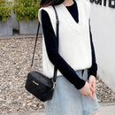 Women Simple Solid Color Messenger Bag Female Small Capacity Travel Handbag