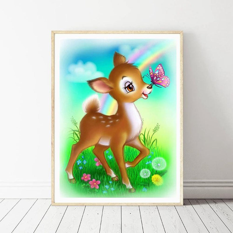 5D DIY Diamond Painting Deer Cross Stitch Embroidery Craft Kits Wall Art