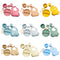 6pcs Silicone Baby Feeding Anti Slip Plates for Food Soft Kids Tableware (B