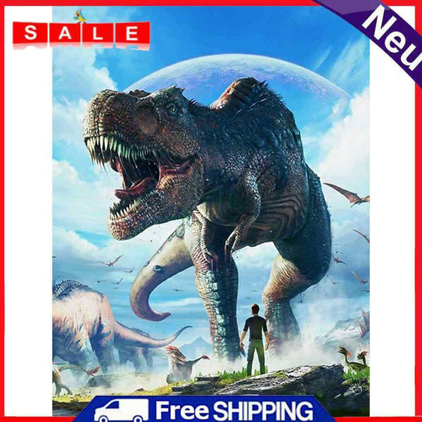 5D DIY Diamond Painting Kits Full Round Drill Huge Dinosaurs Mosaic Picture Arts