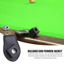 Portable Snooker Cue Chalk Leather Clip Powder Holder Billiards Accessories