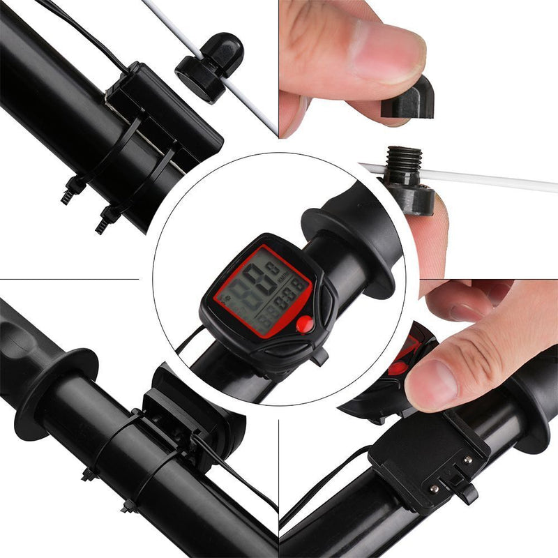Digital Display Bike Computer Speedometer Cycling Stopwatch Bicycle Odometer