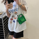 Mini PU Leather Crossbody Bags for Women Summer Fashion Shoulder Chain Handbag
