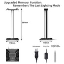 RGB Headphone Stand Dual USB Port Touch Control Desk Gaming Headset Holder