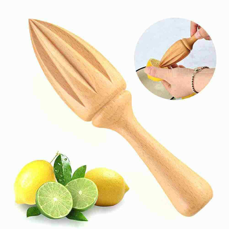 Wooden Lemon Squeezer Hand Press Juicer Fruit Orange Extractor Citrus Reame