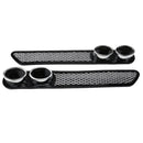 2pcs Car Plastic Dummy Dual Exhaust Pipe Stickers Car Styling Accessory