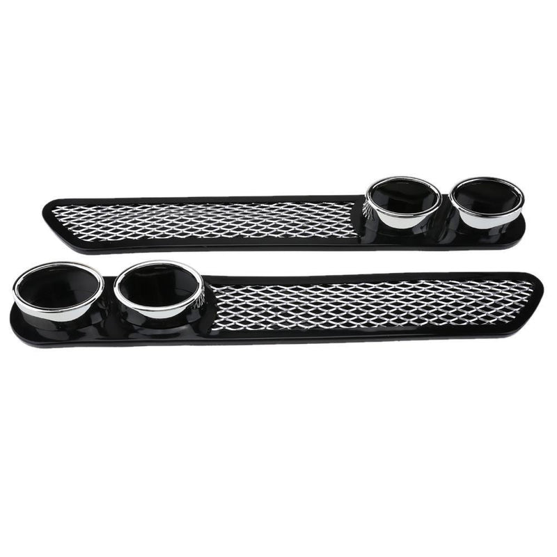 2pcs Car Plastic Dummy Dual Exhaust Pipe Stickers Car Styling Accessory