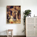 Jesus Birth Drawing Frameless DIY Oil Paint by Numbers Canvas Home Decor