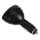 3 in1 Car Truck Auto Cigarette 12/24V Dual USB Charger LED Thermometer Voltmeter