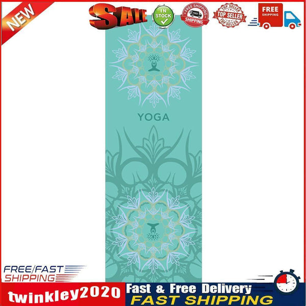 Portable Washable Printed Yoga Towel Pilates Anti-Skid Towels Blanket (D) Newly