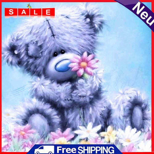 5D DIY Diamond Painting Full Round Drill Animal Bear Wall Decor Rhinestone Art