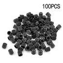 100 Pcs Car Truck Bicycle Motorcycle Plastic Wheel Y5G6 Air Valve Stem Tyre N8X9