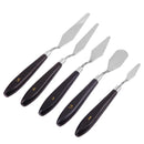 Mixed 5Pcs Stainless Steel Scraper Set Spatula Spatula for Artists Oil Painting We
