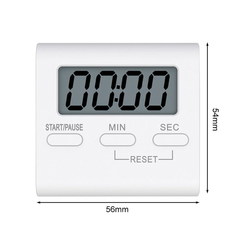 Magnetic Digital Kitchen Timer Alarm Clock Minute Countdown LCD for Cooking