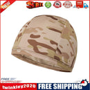 Quick Drying Cycling Helmet Liner Cap Breathable Beanie Hat (Coffee Camo)