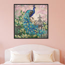 DIY Peacock Part Drill Diamond Painting Kit Handmade Rhinestone Beaded Picture