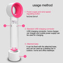 Portable Bladeless Cooling Fan Summer Personal Handheld Desktop Fan (White)