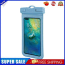 Waterproof Case Swimming Underwater Mobile Phone Pouch Bag (Grey Blue)