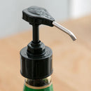 Stainless Steel Oil Bottle Pressure Nozzle Sauce Push-type Pump (Black)
