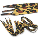 Classic Leopard Print Shoelaces Fashion Flat Laces apply to all of shoesRe U8U7