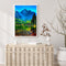 5D Full Round Drill Mountain and River Diamond Painting Kit for Home Art Decor