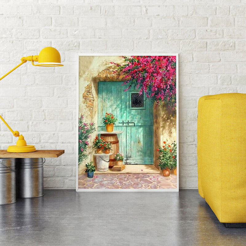 Diamond Painting Cross Stitch Craft Sunny Doorway Needlework Home Wall Decor