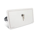 Adjustable Camper RV External Exterior Shower Box Kit with Lock (White)