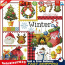 14CT Stamped Cross Stitch Kits DIY Printed Needlework Decor (K943 Winter) Newly