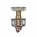 Basin Bounce Drain Filter With Anti-clogging Basket Size Sink Drain Stopper
