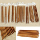 Craft 3cm Handles Double Pointed 11 Sizes Knitting Needle Bamboo Cochet Hooks