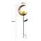 Solar LED Sun Moon Flame Light Retro Iron Landscape Lawn Lamps (A)(Yellow) Newly
