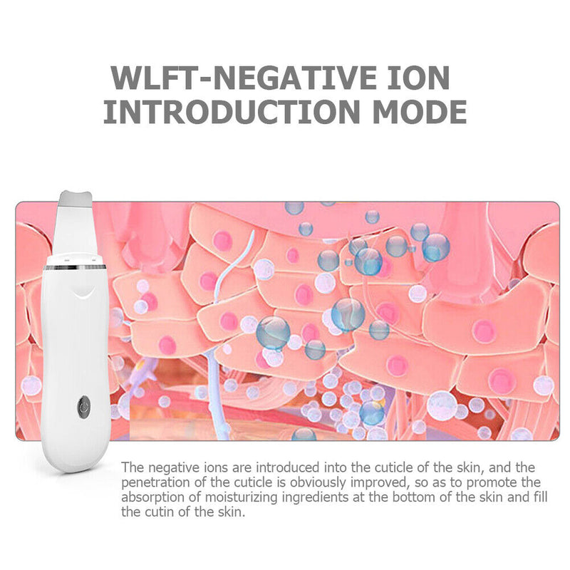 Massager Skin Scrubber Cleaner Ultrasonic Blackhead Exfoliating Exfoliating Spatula