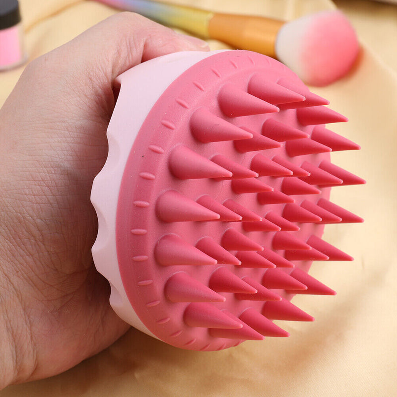 Mini Silicone Scalp Head Body Massager Comb Handheld Hair Brush for Women Pet