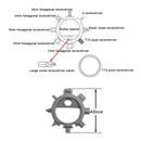 Stainless Steel Bicycle Repair Tools 12 in 1 Multifunctional Opener Screwdriv