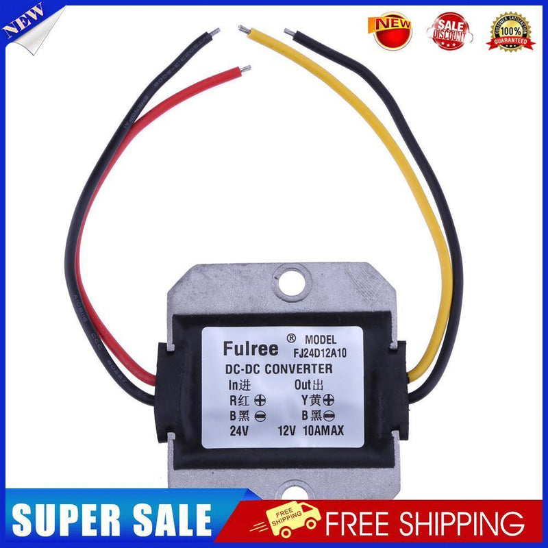 DC-DC 24V to 12V 10A Step-down Voltage Reducer Power Converter Module
