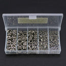 250pcs 5-Size Stainless Steel Fishing Split Rings Double Loop Connectors