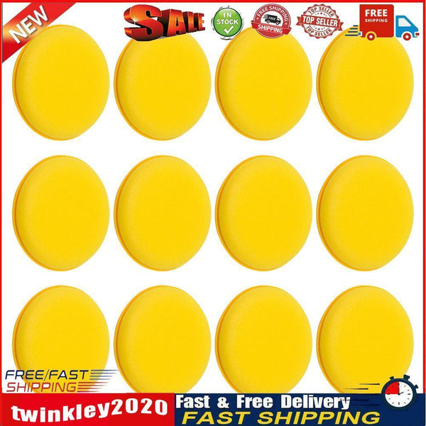 12pcs/set Auto Car Washing Cleaning Sponge Polish Waxing Cleaning Scrubber Newly