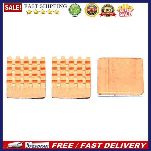 3x Copper Heatsink Motherboard Chip Cooling Fin Kit for Raspberry Pi 3B+/3B/2B