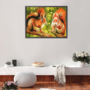 5D Diamond Painting Kit DIY Squirrels Full Round Drill Mosaic Home Decoration