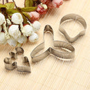 3pcs/set Butterfly Orchid Flower Sugar Cake Mold Fondant Cookie Cutter Newly
