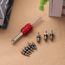 10pcs/Set Car Air Conditioning Repair Tool Car Valve Core Screw Locks