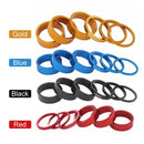6pcs CANSUCC MTB Bicycle Headset Front Fork Washers Spacers Gasket (Red)