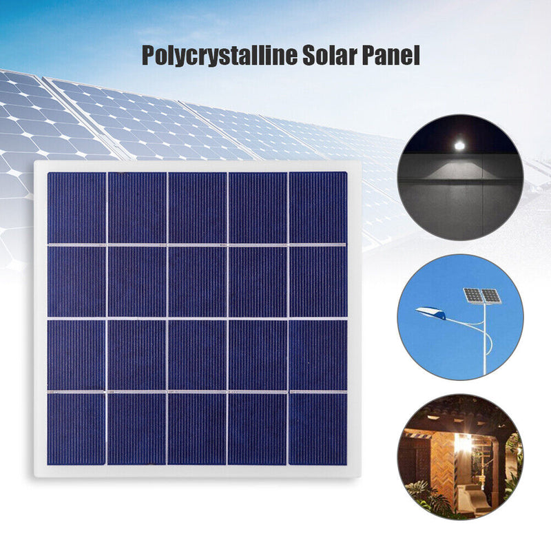 4W Solar Panel DIY Polycrystalline Silicon Solar Battery Charger 175x172mm