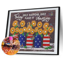 5D Diamond Painting DIY Flower Letters Partial Special Shape Drill (X065) Newly
