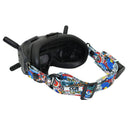 For DJI FPV flight video glasses V2 graffiti headband fixed strap adjustable