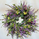 Purple Lilac Artificial Flower Easter Wreath Gisela Cottage Graham Country L2I1