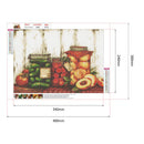 Full Round 5D DIY Diamond Painting Kitchen Supplies Embroidery Cross Stitch Arts