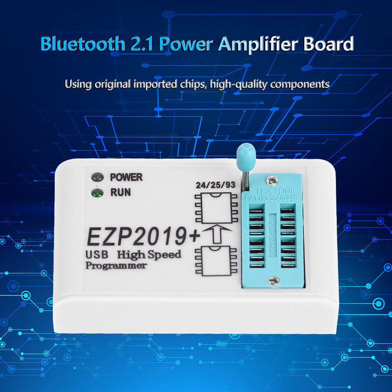 EZP2019+ USB SPI Programmer with 2 Adapters 24 25 93 EEPROM 25 Flash BIOS Chip