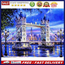 5D DIY Round Drill Diamond Painting Tower Bridge Cross Stitch Embroidery