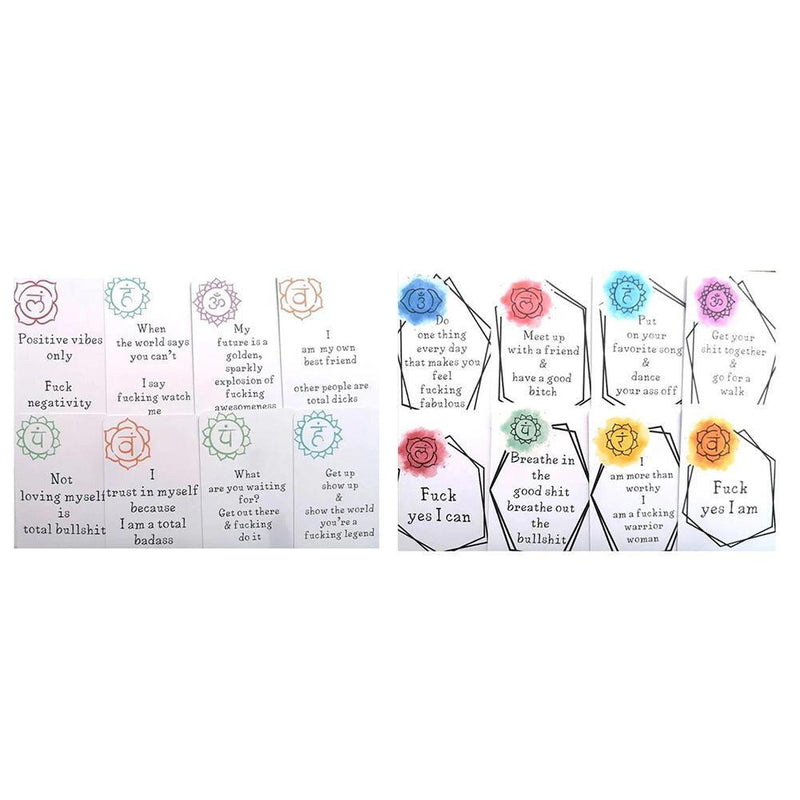 16pcs Affirmation Card Positive Funny Wedding Birthday Greeting Card for Friends